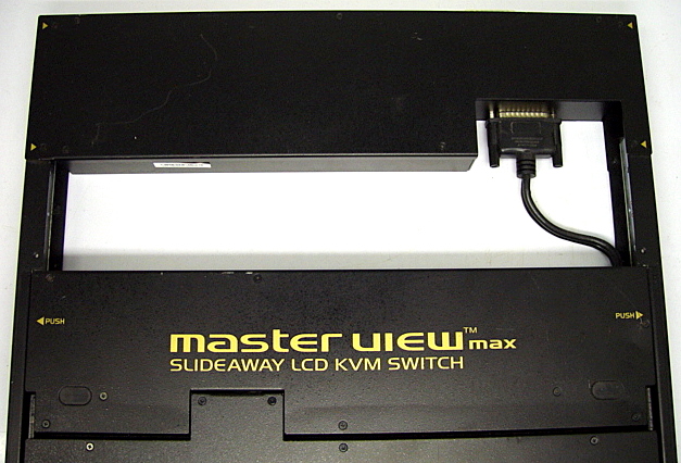 Aten Master View ACS 1208AL 15" LCD Monitor Keyboard Mouse w 8 Port KVM Slideway